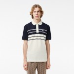 Mens Made In France Striped Polo