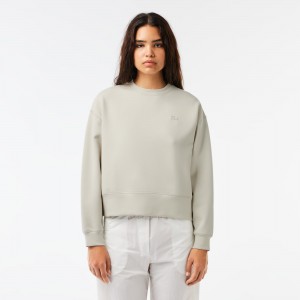 Womens Oversized Cotton-Blend Sweatshirt