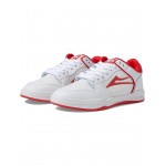Telford Low White/Red Suede