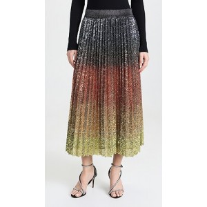 Flame Degrade Pleated Skirt
