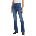 Womens 725 High-Rise Side Slit Bootcut Jeans
