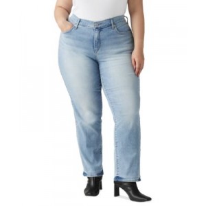 Plus Size 314 Mid-Rise Shaping Straight-Leg Jeans