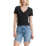 Womens Muse Short-Sleeve V-Neck Top