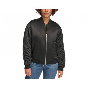 Womens Levis Fashion Bomber with Ruching on Sleeves