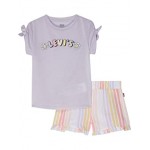 Graphic T-Shirt and Shorts Two-Piece Set (Little Kids) Misty Lilac