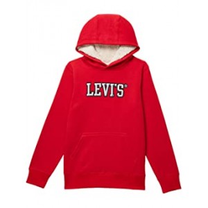 Sherpa Lined Pullover Hoodie (Big Kids) Chili Pepper