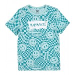 Batwing Graphic T-Shirt (Little Kids) Pastel Turquoise