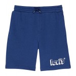 Soft Knit Jogger Shorts (Little Kids) Estate Blue