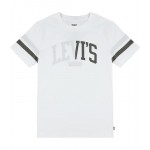 Varsity Graphic T-Shirt (Little Kids) Bright White