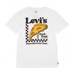 Pizza Graphic T-Shirt (Little Kids) Bright White
