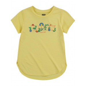 High-Low Graphic Tee Shirt (Little Kids) Lima Bean