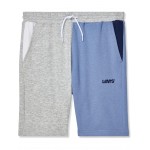 Color-Block French Terry Joggers (Big Kids) Light Gray Heather