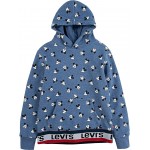 All Over Print Mickey Hoodie (Little Kids) Navy Heather