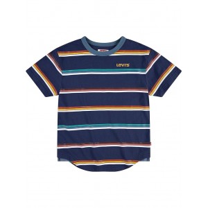 Striped Ringer Tee Shirt (Toddler) Peacoat