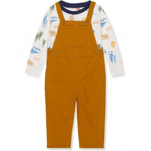 Happy Camper Tee & Overalls (Infant) Cathay Spice