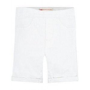 Pull-On Midi Shorts (Little Kids) White