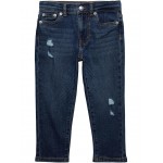 High-Rise Taper Fit Jeans (Little Kids) From The Block