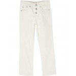 High-Rise Ankle Straight Jeans (Big Kids) Sunny Cream