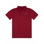 Short Sleeve Polo Shirt (Little Kids) Red