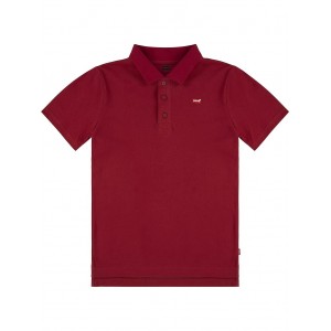 Short Sleeve Polo Shirt (Little Kids) Red