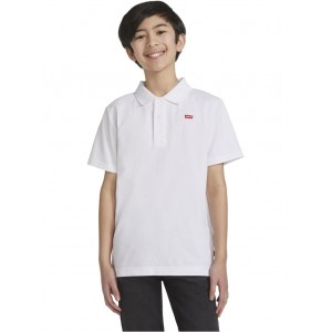 Short Sleeve Polo Shirt (Big Kids) White 1