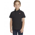 Short Sleeve Polo Shirt (Little Kids) Black