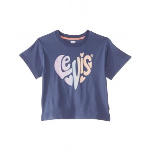Oversized Graphic T-Shirt (Little Kids) Crown Blue