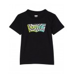 Batwing Fill Graphic T-Shirt (Little Kids) Black/Checkered
