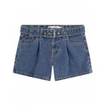 Belted Girlfriend Fit Shorty Shorts (Big Kid) Richards
