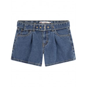 Belted Girlfriend Fit Shorty Shorts (Big Kid) Richards