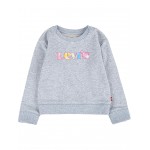 Graphic Crew Sweatshirt (Toddler) Light Gray Heather