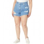 High-Waisted Mom Shorts Let It Be Fun