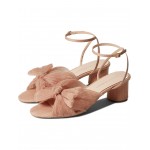 Dahlia Pleated Knot Mule with Ankle Strap Beauty
