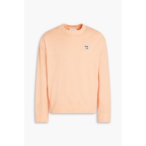 Appliqued French cotton-terry sweatshirt