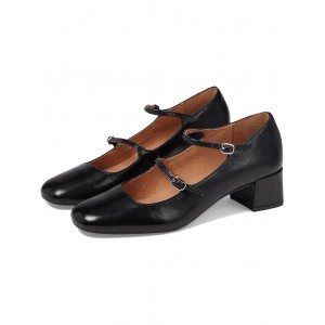 Womens Madewell The Nettie Heeled Mary Jane in Leather