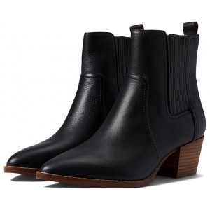 Womens Madewell The Western Ankle Boot in Leather