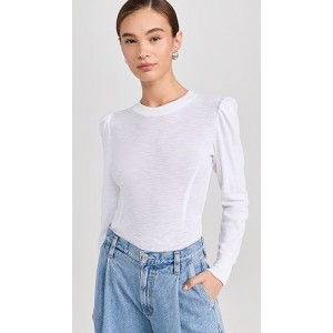 Blair Waffle Knit Puff Sleeve Pullover