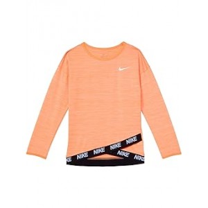 Dri-FIT Sport Essential Crossover Tunic (Little Kids) Orange Pulse