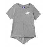 Sportswear Short Sleeve Core Top (Little Kids) Dark Grey Heather
