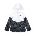 Windrunner Jacket (Little Kids/Big Kids) White/Black/Black