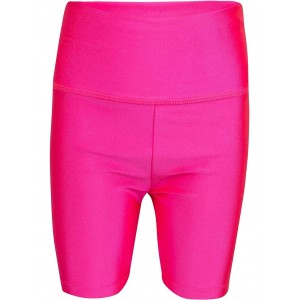 High-Rise Bike Shorts (Little Kids) Hyper Pink