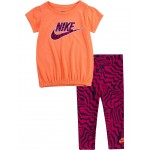 Sportswear Tunic and Leggings Two-Piece Set (Toddler) Fireberry