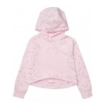 NSW Fleece Print Hoodie (Little Kids/Big Kids) Pink Foam/White