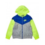 Sportswear Windrunner Hooded Jacket - Extended Size (Big Kids) Light Smoke Grey/Game Royal/Volt/Volt