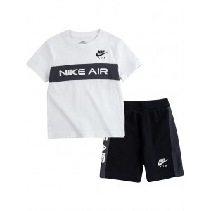 NSW Short Sleeve Air Shorts Set (Toddler) Black/White