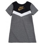 Go For Gold Dress (Toddler) Charcoal