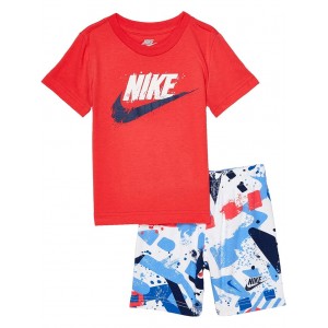 Sportswear Thrill T-Shirt and Shorts Set (Toddler) White