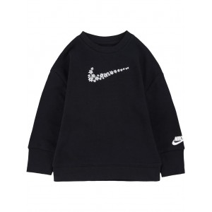 Daisy Crew Neck Sweatshirt (Toddler) Black