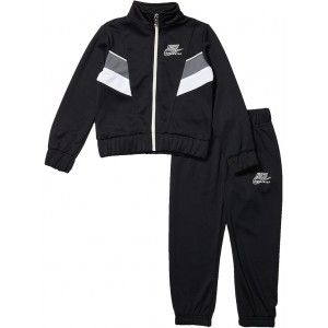 Zip-Up Jacket and Jogger Pants Two-Piece Set (Toddler) Black