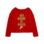 My Game Is Gold Long Sleeve Tee (Toddler) Bright Red